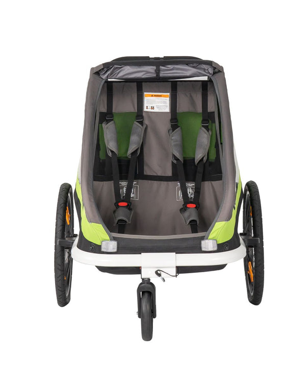 Hamax bicycle trailer Traveler green/gray