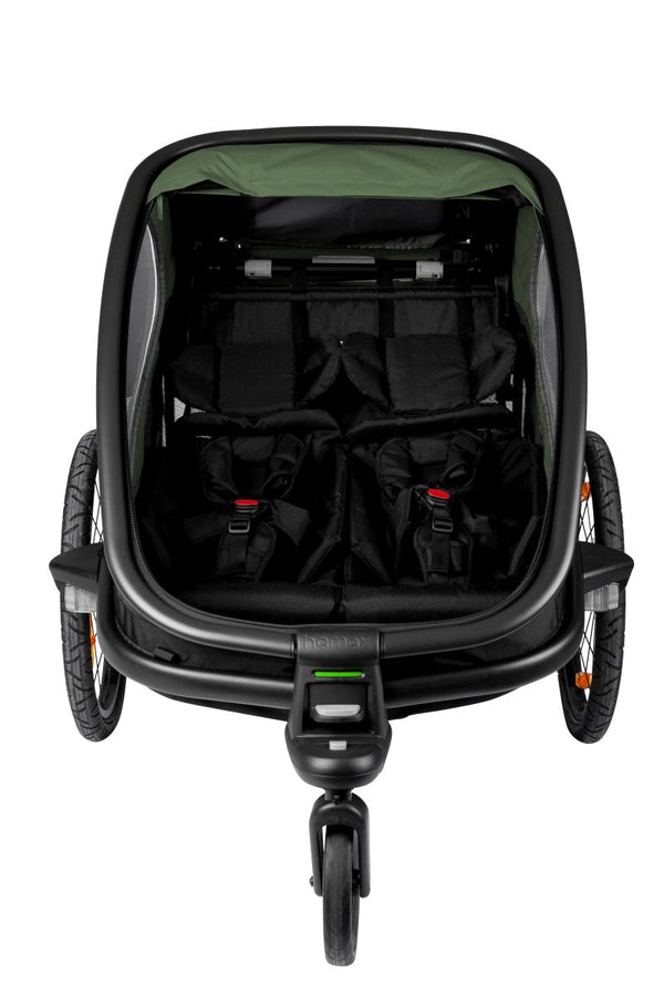 Hamax Bicycle Trailer Outback 2 in 1 verde/nero