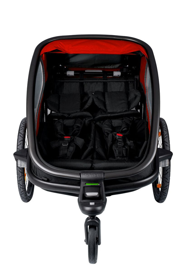 Hamax bike trailer Outback 2 in 1 red/black