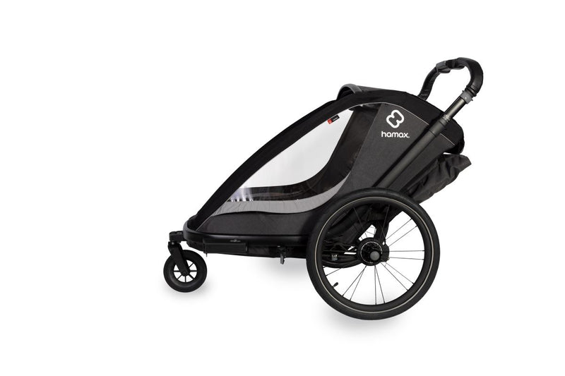 Trailer di bicicletta HAMAX Cocco ONE GRIGIO/NERO