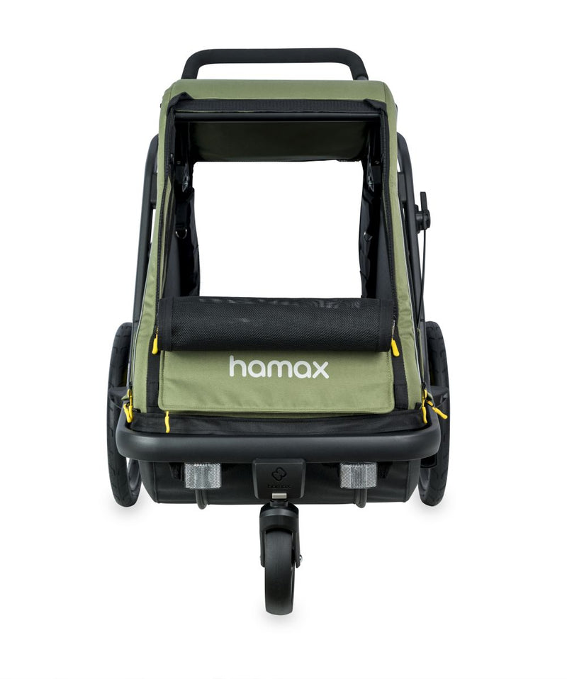 Hamax Dog Trailer Plutone M verde/nero