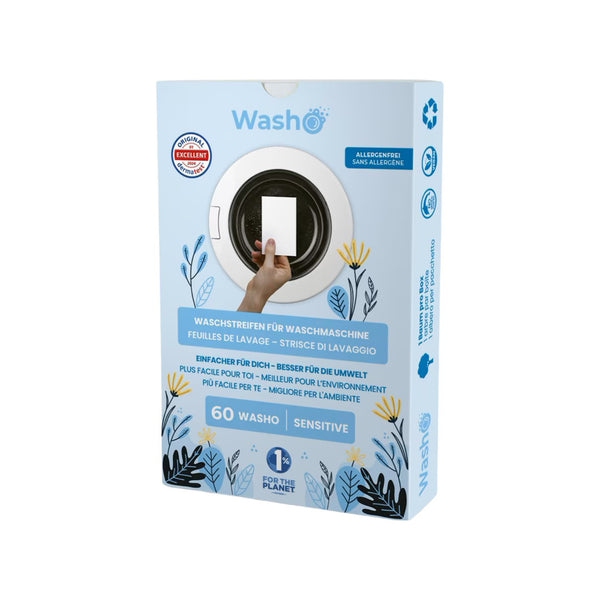 Washo Washing Strips Sensitive, 60 PCS.