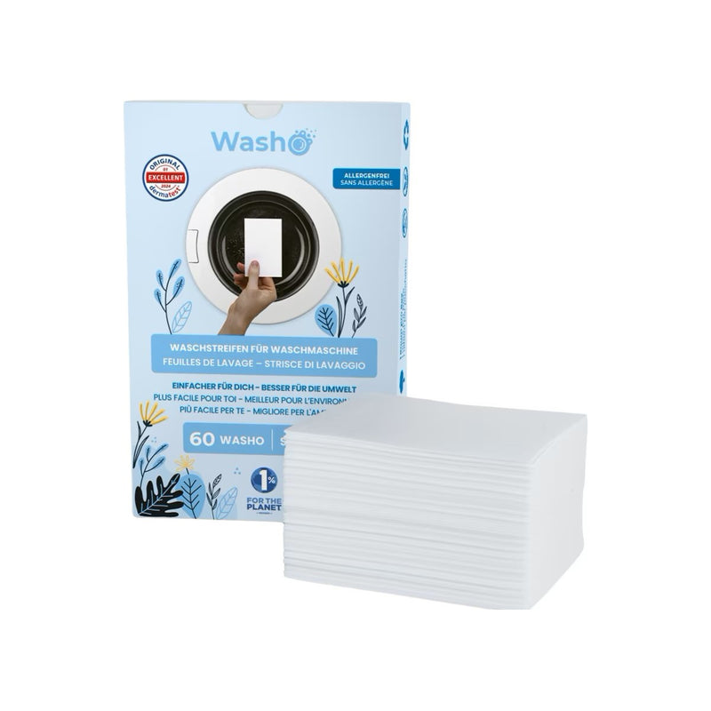 Washo Washing Strips sensibili, 60 pezzi.