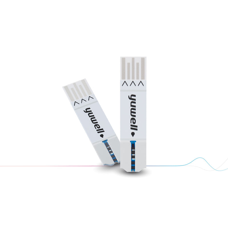 Les bandes de test de dispositif de mesure de la glycémie Yuwell Y350 à BGM660, 50STK.
