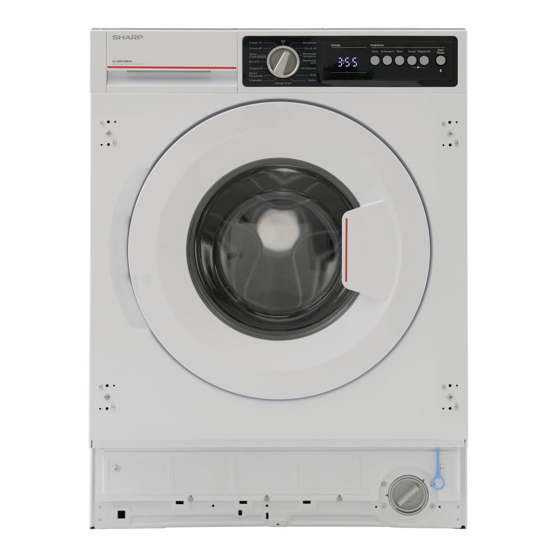 Sharp Washing machine installation, 8kg, ES-NIB814BWNA, A-Class