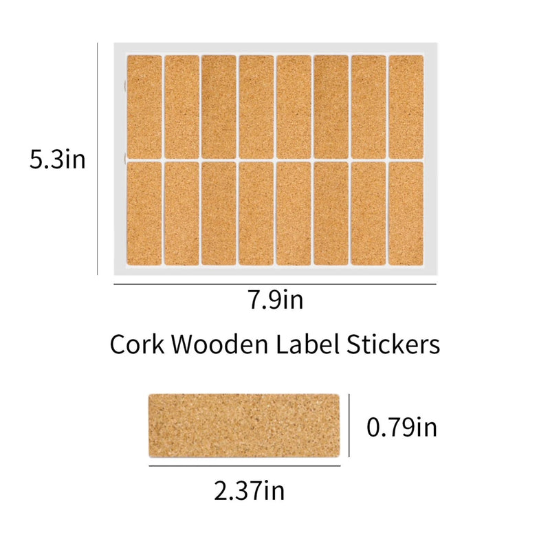 Laserpecker Zubehör Etikettenaufkleber aus Kork (160 Stk.)