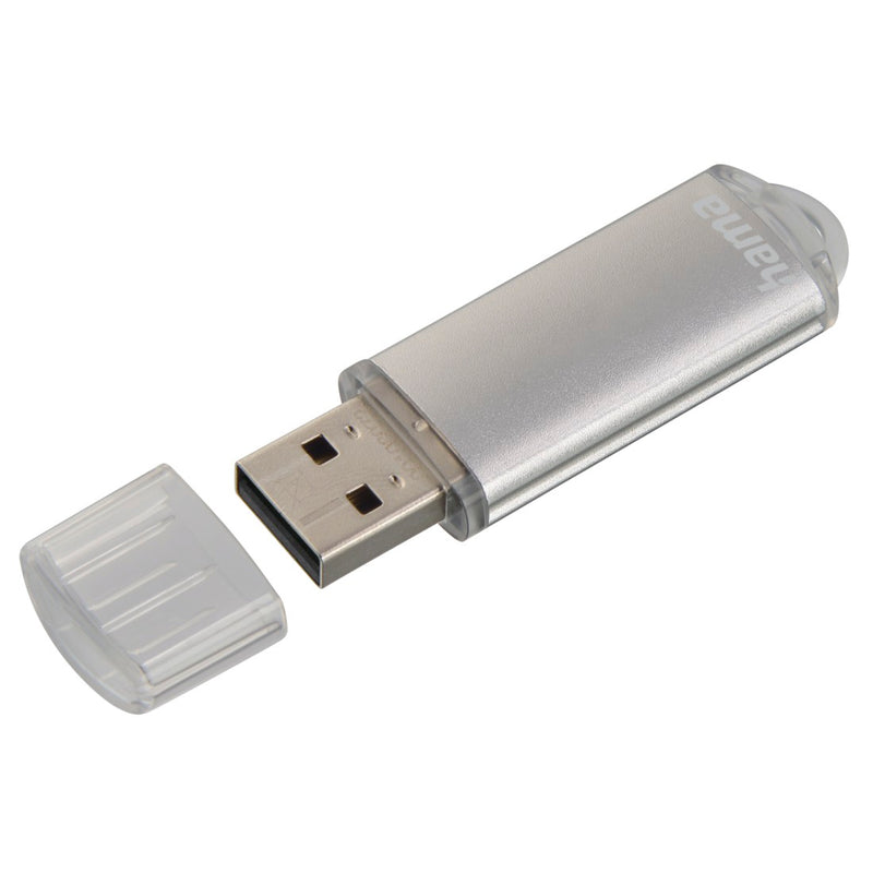 Hama USB-Stick "Laeta", USB 2.0, 128 GB, 15MB/s, Silber