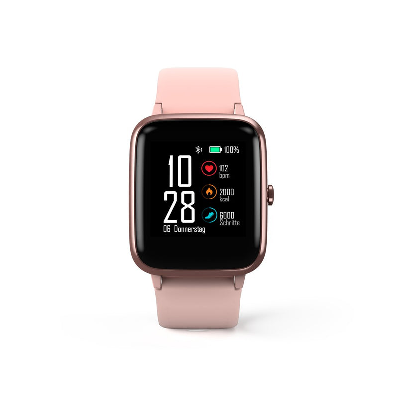 Hama Smartwatch "Fit Watch 5910", GPS, wasserdicht, Herzfrequenz, Kalorien, Rosé