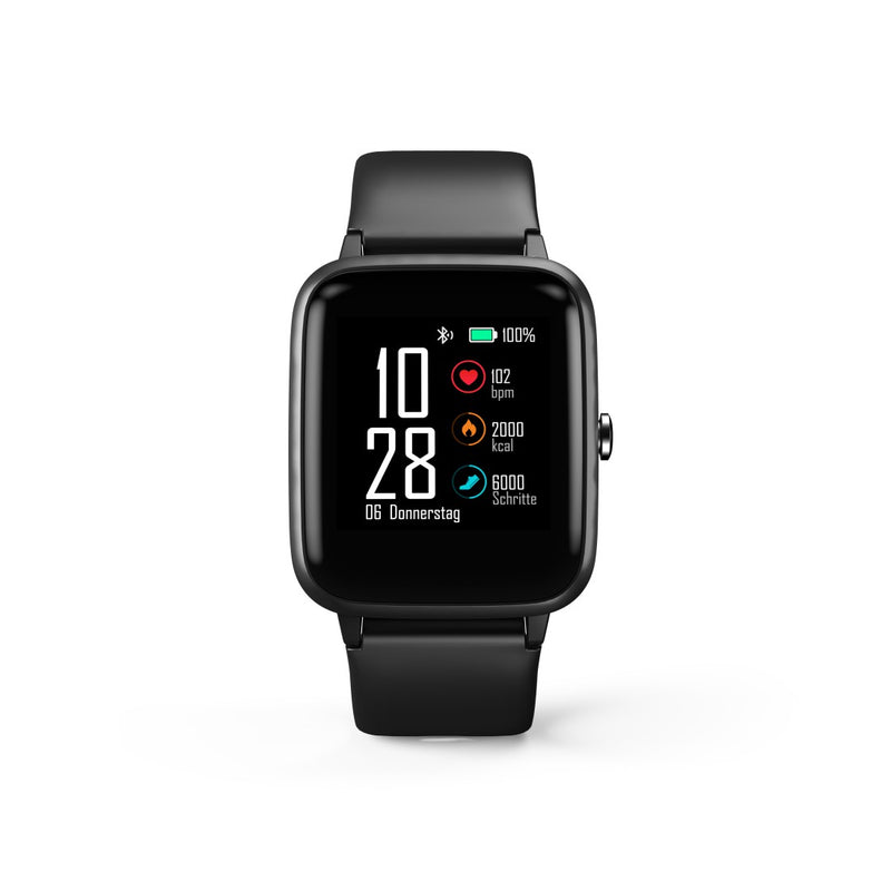 Hama Smartwatch "Fit Watch 5910", GPS, wasserdicht, Herzfrequenz, Kalorien, SW