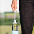 Xavax Glasflasche 500ml, mit Markierung, Schlaufe, für Kohlensäure u. heiss/kalt