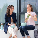 Xavax Glasflasche 1 l, mit Schutzhülle, Schlaufe, für Kohlensäure u. heiss/kalt