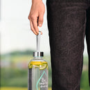 Xavax Glasflasche 1 l, mit Schutzhülle, Schlaufe, für Kohlensäure u. heiss/kalt