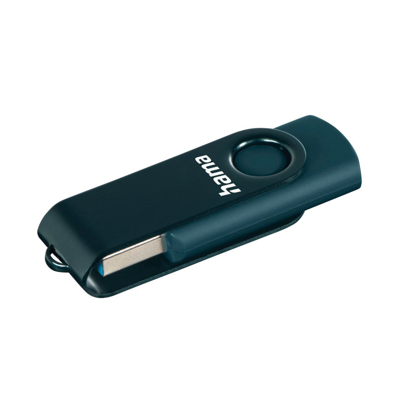 Hama USB-Stick "Rotate", USB 3.0, 256GB, 90MB/s, Petrolblau