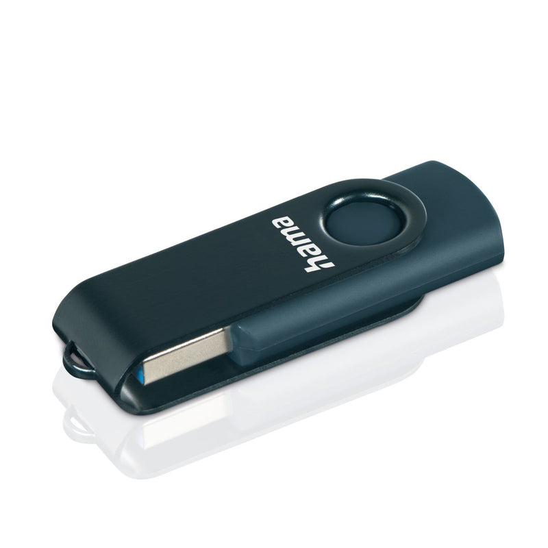 Hama USB-Stick "Rotate", USB 3.0, 256GB, 90MB/s, Petrolblau