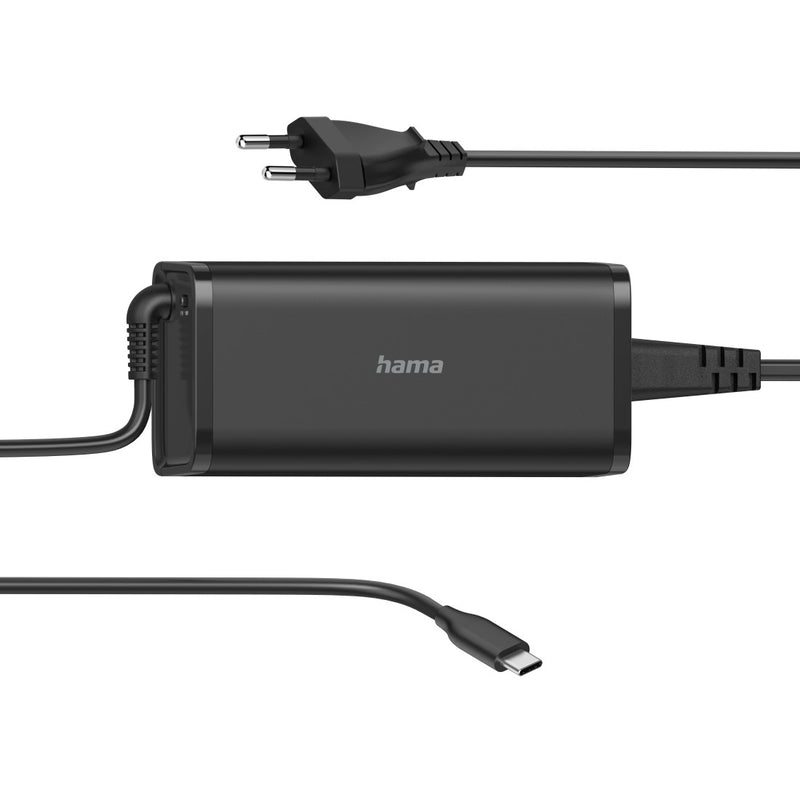 Hama Notebook-Netzteil Universal-USB-C, Power Delivery (PD), 5-20V/92W