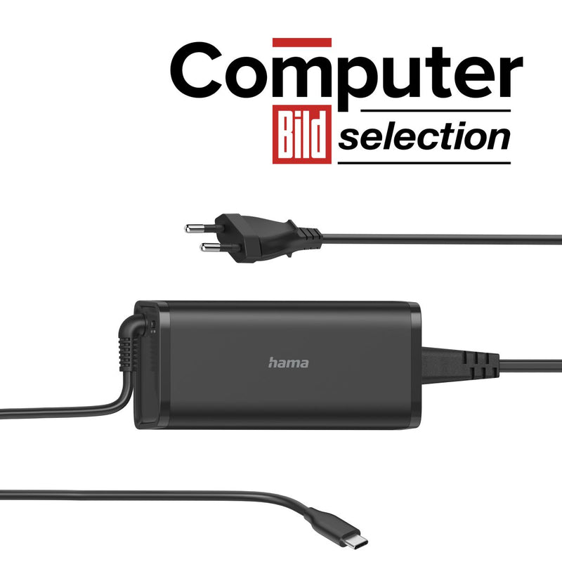 Hama Notebook-Netzteil Universal-USB-C, Power Delivery (PD), 5-20V/92W