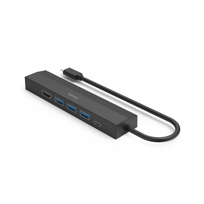 Multiport HAMA USB-C-HUB, 6 porte, 3x USB-A, USB-C, HDMI ™, LAN/Ethernet