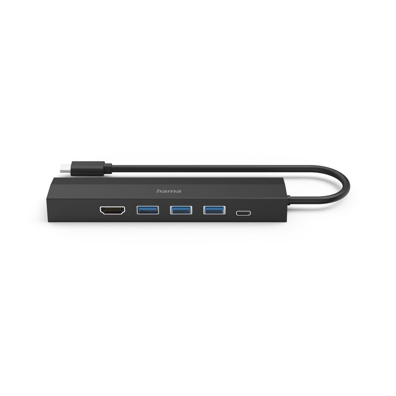 Multiport HAMA USB-C-HUB, 6 porte, 3x USB-A, USB-C, HDMI ™, LAN/Ethernet