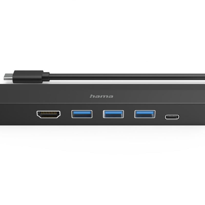 Multiport HAMA USB-C-HUB, 6 porte, 3x USB-A, USB-C, HDMI ™, LAN/Ethernet