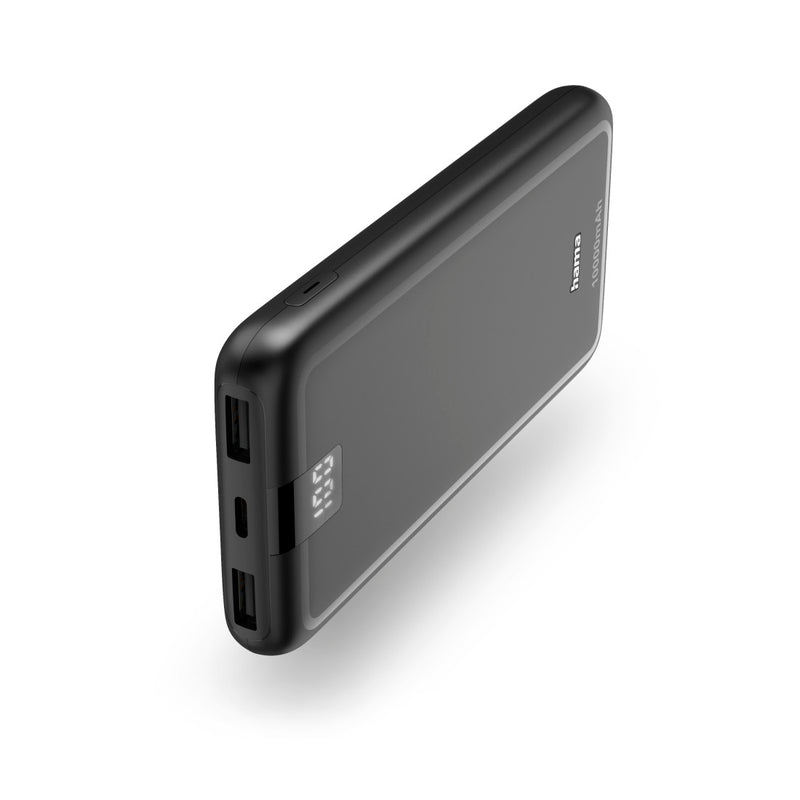 Hama Power Pack "Performance 10", 10000mAh, 3 Ausgänge: USB-C, 2x USB-A, Anthr.