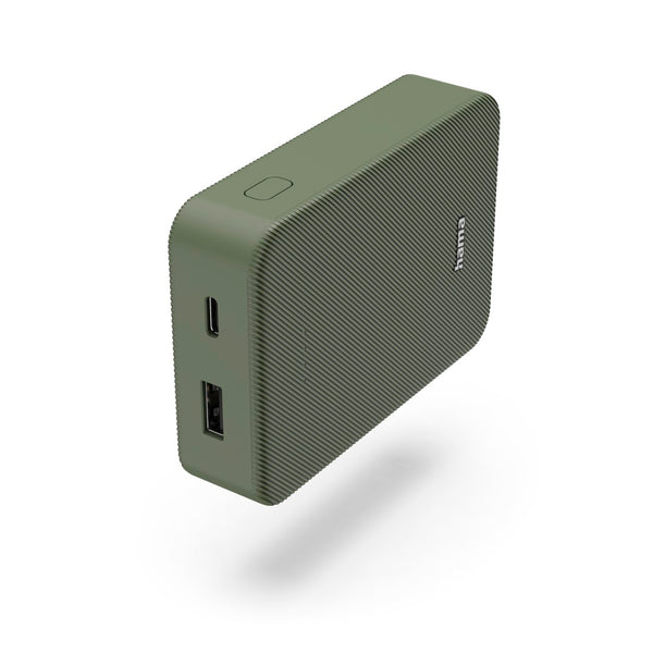 Hama Power Pack "Colour 10", 10000mAh, 2 Ausgänge: USB-C, USB-A, Grün