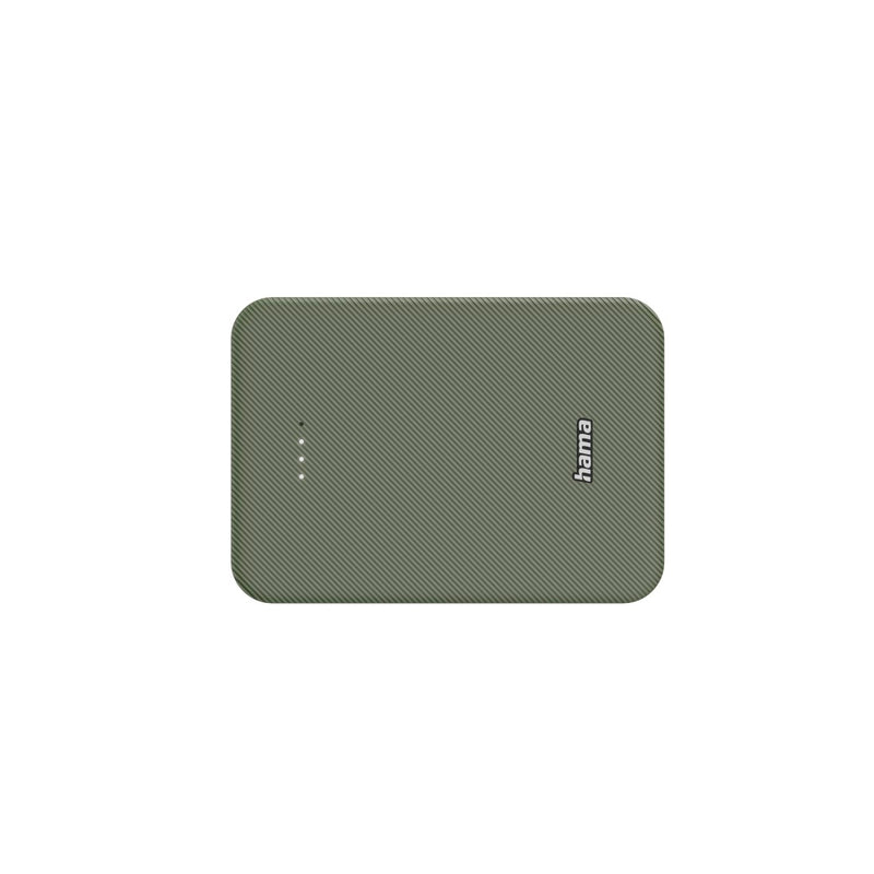 Hama Power Pack "Colour 10", 10000mAh, 2 Ausgänge: USB-C, USB-A, Grün