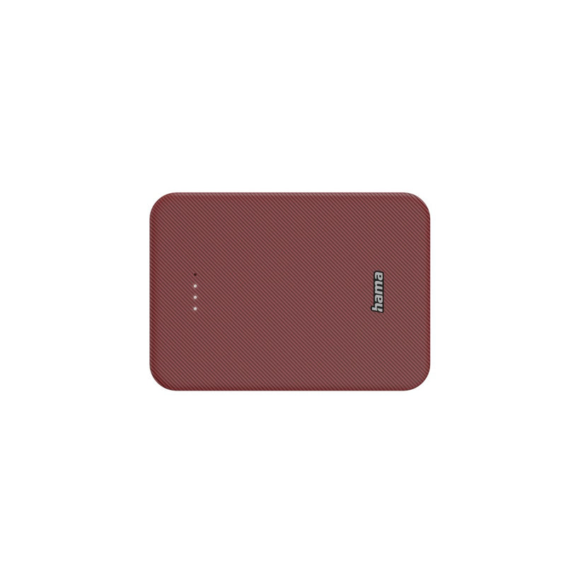 Hama Power Pack "Colour 10", 10000mAh, 2 Ausgänge: USB-C, USB-A, Rot