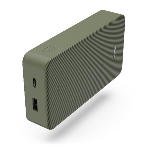 Hama Power Pack "Colour 20", 20000mAh, 2 Ausgänge: USB-C, USB-A, Grün