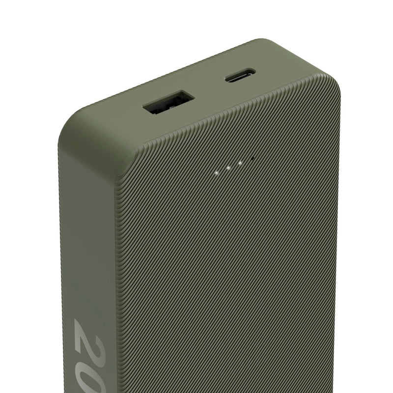 Hama Power Pack "Colour 20", 20000mAh, 2 Ausgänge: USB-C, USB-A, Grün