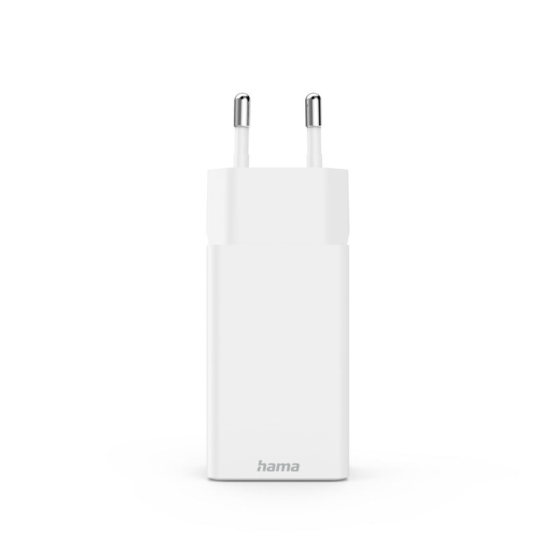 Hama Schnellladegerät GaN, 1x USB-C, 2x USB-A, Mini-Ladegerät, PD, 45 W, Weiss