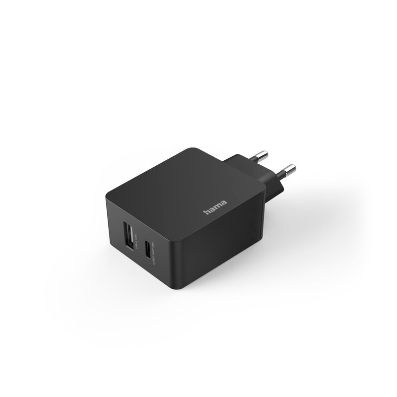 Hama Schnellladegerät 1x USB-C, 1x USB-A, PD, 30 W, 20 Stück im Display