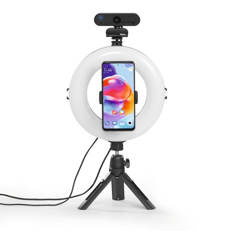 Hama LED-Ringleuchte "SpotLight Smart 80 II", Set für Smartphone