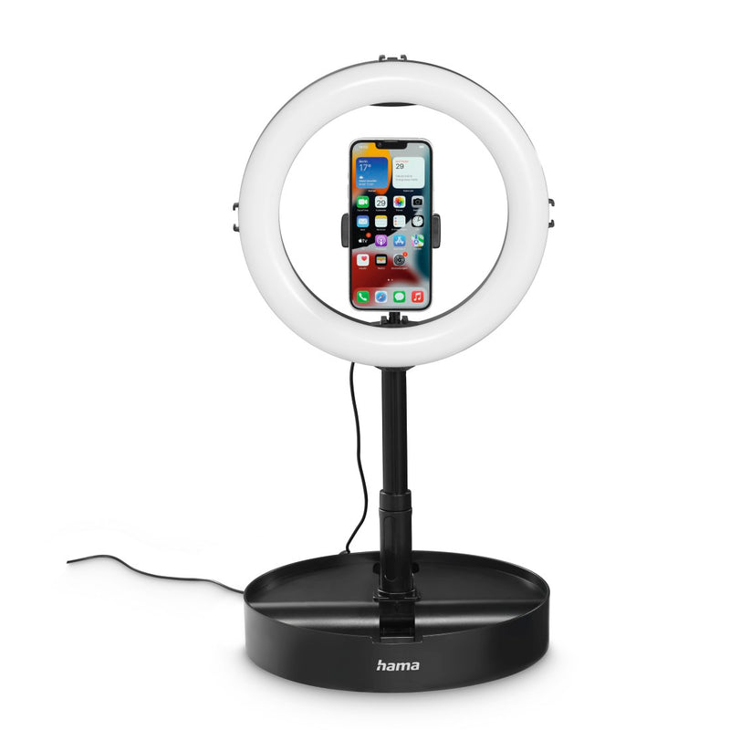 Hama Ringleuchte LED "SpotLight FoldUp 102 II", Set für Smartphones, faltbar