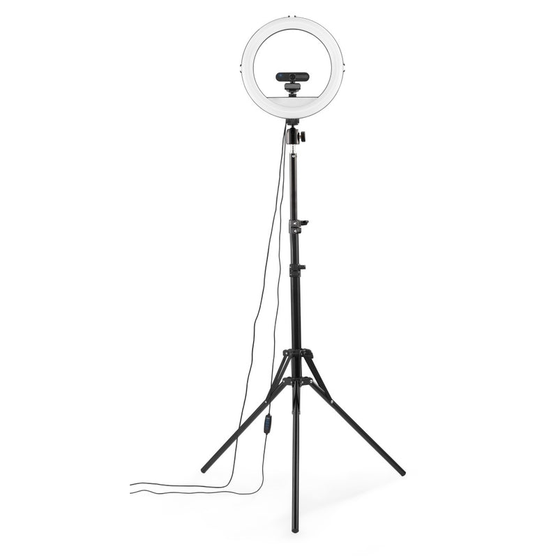 Hama Ringleuchte "SpotLight Steady 120 II", Ringlicht-Stativ für Handy, 12"