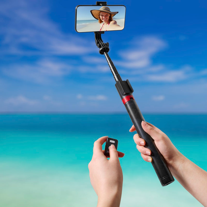 Hama Selfie-Stick Stativ "Fancy Stand 170" f. Handy, Bluetooth®-Fernauslöser, SW