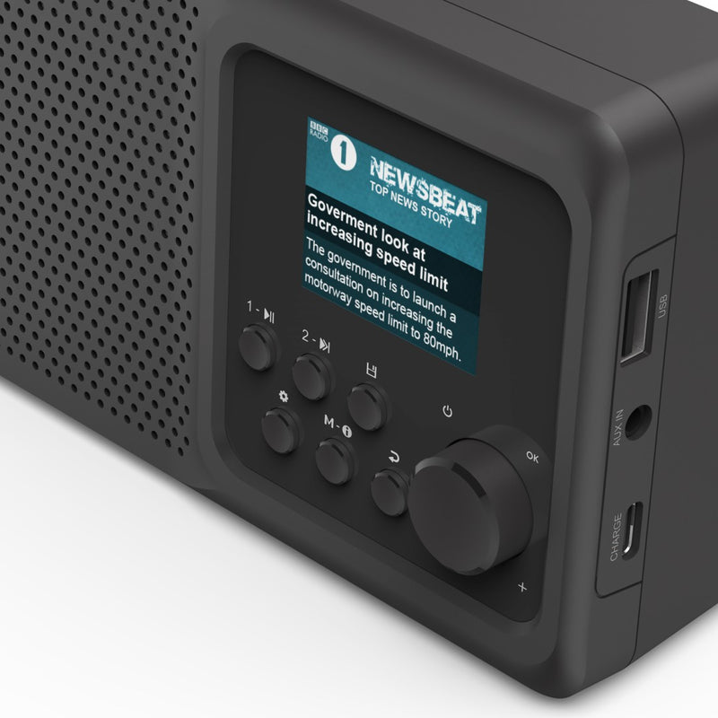 Hama Digitalradio "DR5BT", FM/DAB/DAB+/Bluetooth®/Akkubetrieb