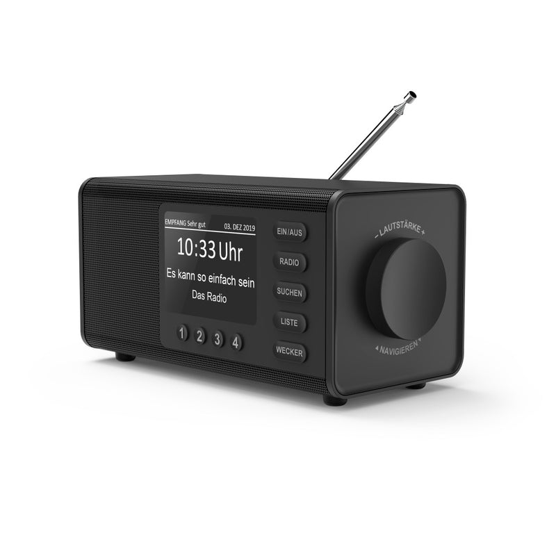 Hama Digitalradio "DR1000DE", FM/DAB/DAB+, Radiowecker, Schwarz