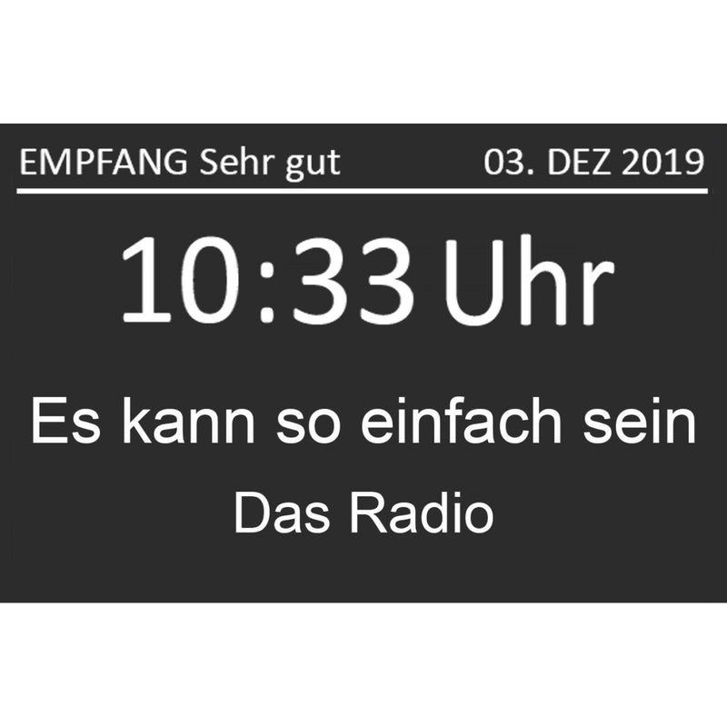 Hama Digitalradio "DR1000DE", FM/DAB/DAB+, Radiowecker, Schwarz