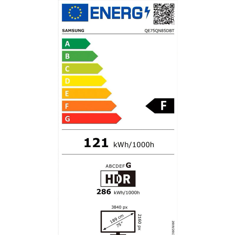 Samsung TV 75 pouces, 4K UHD, QE75QN85DBTXX