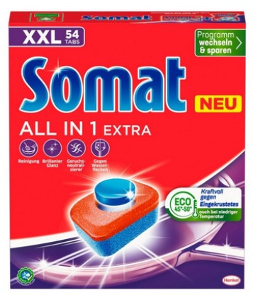 Somat Spülmaschinentabs Spülmaschinen Tabs All in1 Extra 54er XXL