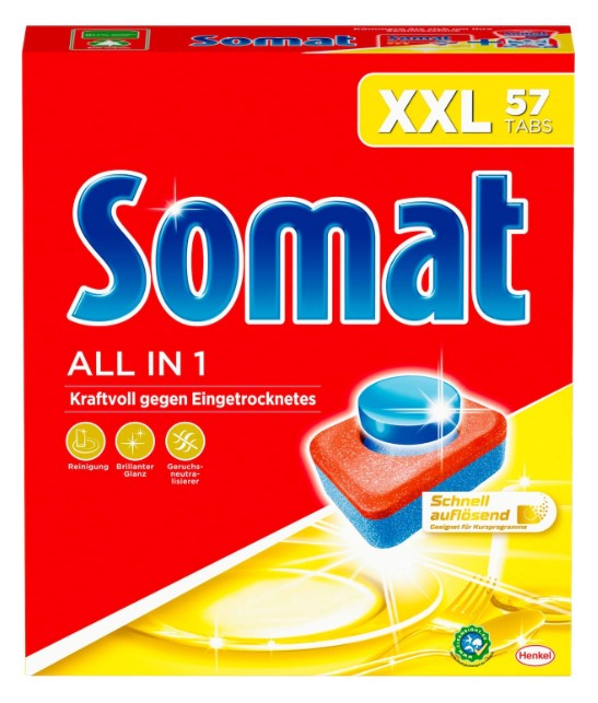 Somat Spülmaschinentabs Spülmaschinen Tabs All in1 57er XXL