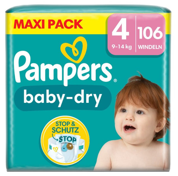 Pampers Windel Windeln Baby Dry Gr. 4, 9-14 kg