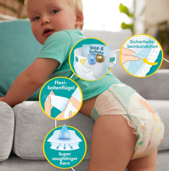 Pampers Windel Windeln Baby Dry Gr. 4, 9-14 kg