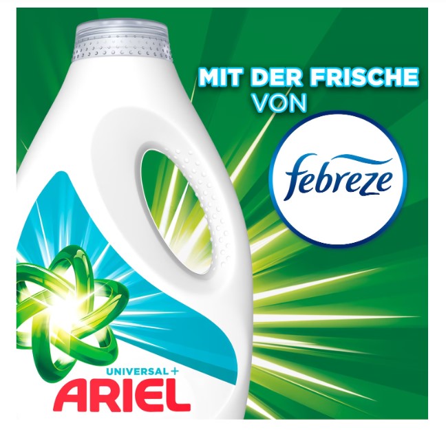 Ariel détergent Liquid Febreze 4L - 80WL