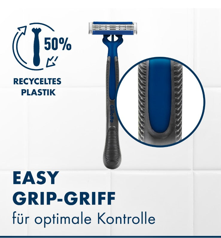 Gillette Razor jetable bleu 3 6 pièces 4 + 2 lisse gratuite