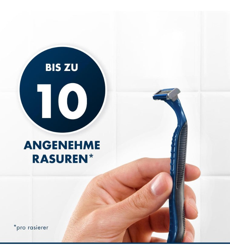 Gillette Razor jetable bleu 3 6 pièces 4 + 2 lisse gratuite