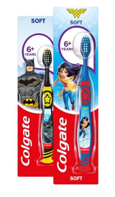 Superheroes de brosse à dents pour enfants de Colgate de 6 ans de doux