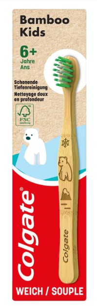 Colgate Brosse Bambou Bamboo Kids 6+ ans