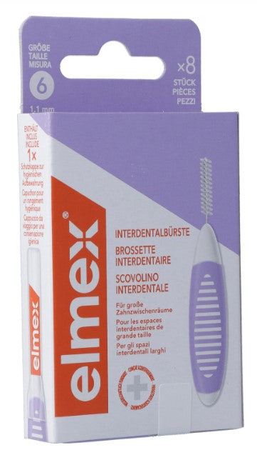 Elmex Interdental Brush 8 Taille 6 1,1 mm