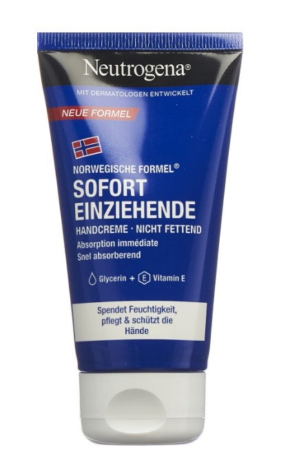 Neutrogena Hand Cream Immédiatement insérée, 75 ml de façon permanente